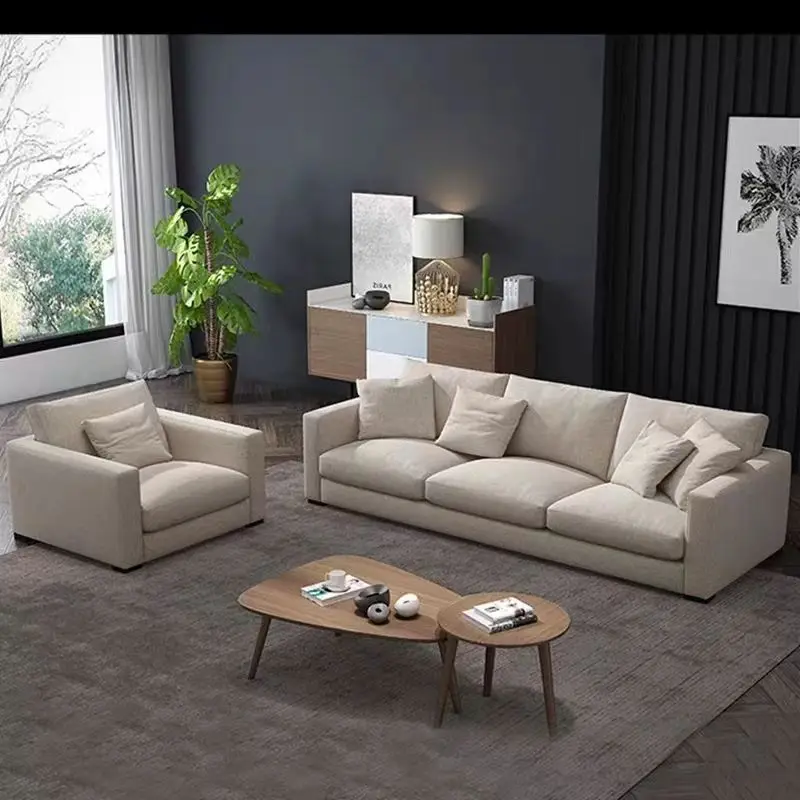 Modern Couch Simple Sofa Minimalist Special Down White Sofa Designs Sofa Set Furniture Living Room — image 4