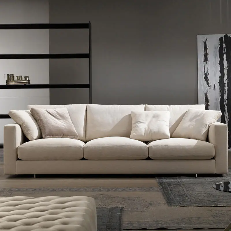 Modern Couch Simple Sofa Minimalist Special Down White Sofa Designs Sofa Set Furniture Living Room — image 5