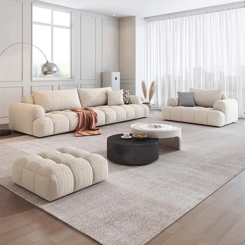Luxury Modern Design Home Furniture Fabric Lounge Couch Corner Velvet Sectional Sofas Set Furniture Living Room — image 6