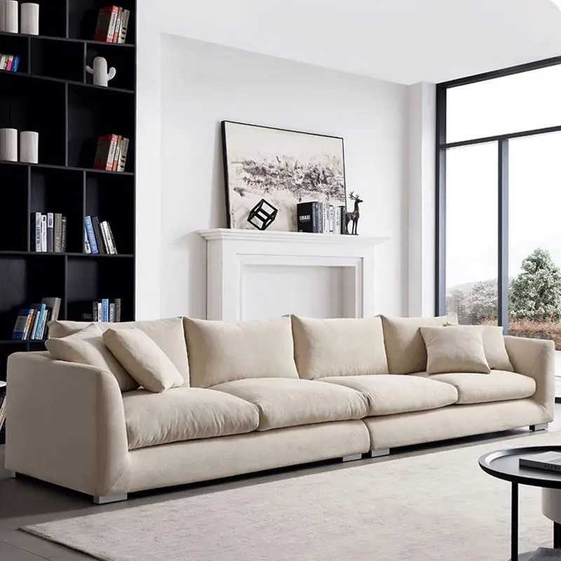Modern Minimalist Sectional Living Room Sofas Fabric Couches Living Room Furniture Sofa Set — image 6