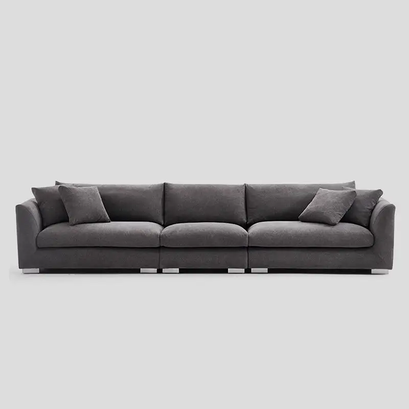 Modern Minimalist Sectional Living Room Sofas Fabric Couches Living Room Furniture Sofa Set — image 7