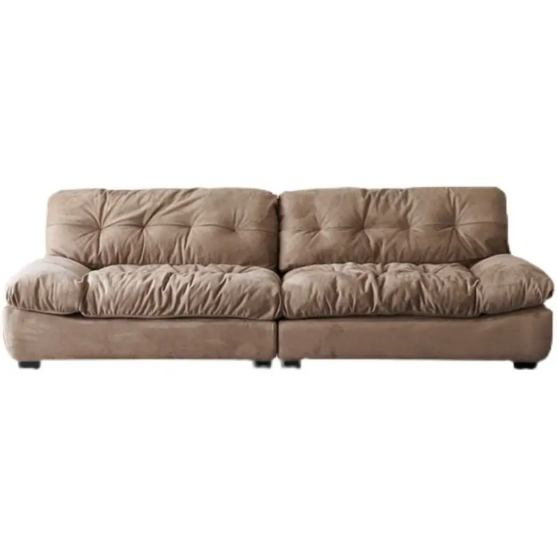 Customize Living Room Sofa Set Furniture Italian Design Comfortable White Technology Flannel Cloud Couch — image 7