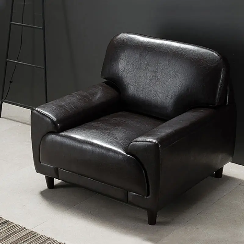 Factory Wholesale Modern Sofa Set Furniture Upholstery Leather Sofas Living Room — image 6