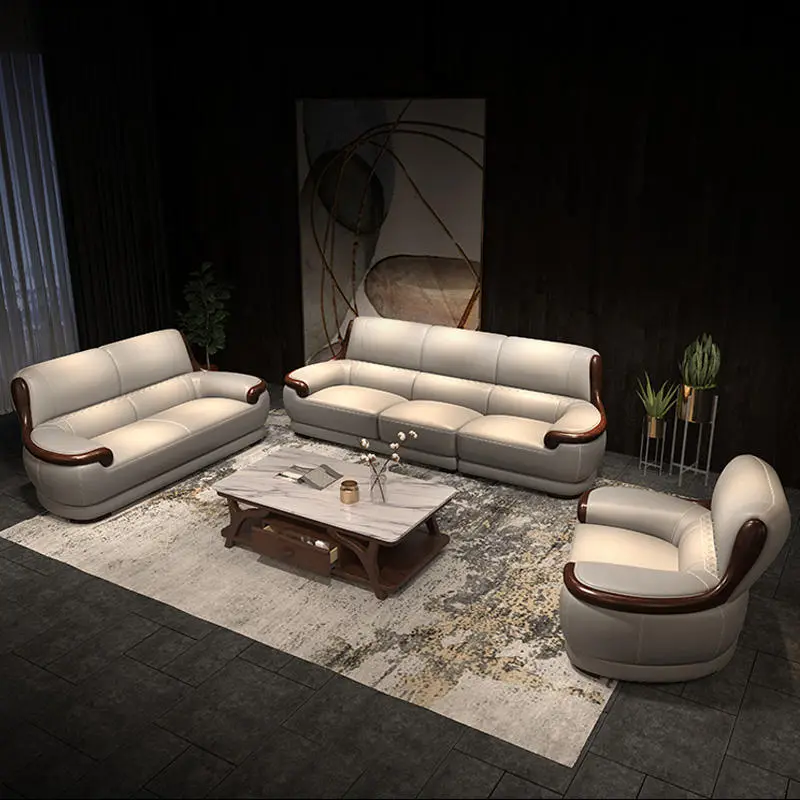 Durable Leather Sofa, the Latest Sofa Design Living Room Furniture — image 3