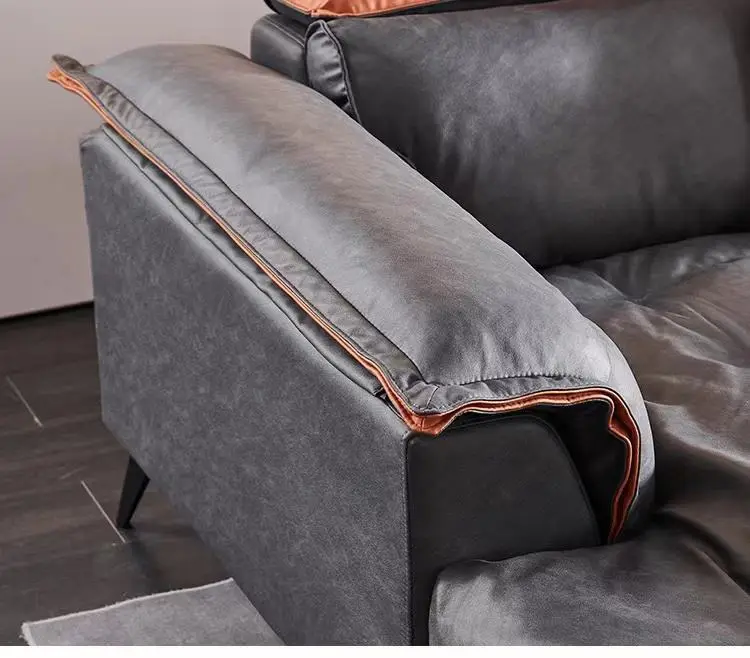 Factory Customized Living Room Furniture Sofas Sectionals L Shape Technique Fabric Sofa Set — image 6