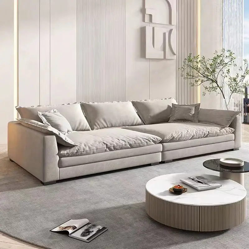 Factory Wholesale Customized Modern Sectional Couch Sofa Living Room Sofa Fabric Furniture Sofa Set — image 4