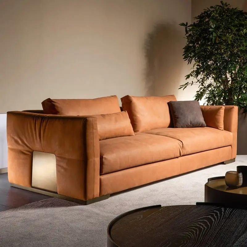 Italian Style Light Luxury Style Living Room Sofas Modern Luxury Sofa Set Furniture Living Room — view 1