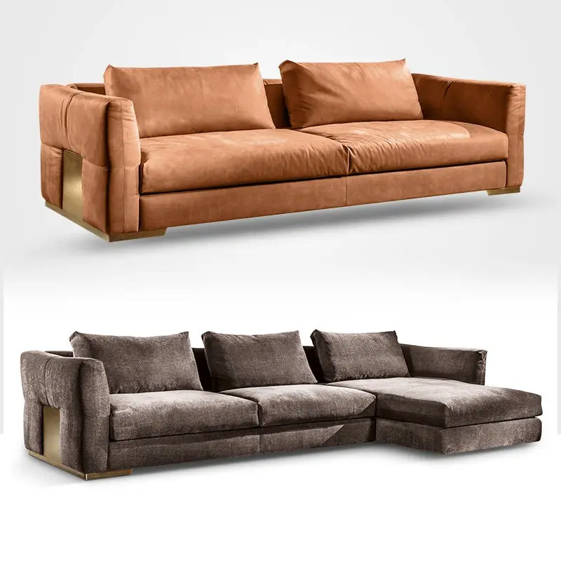 Italian Style Light Luxury Style Living Room Sofas Modern Luxury Sofa Set Furniture Living Room — image 6