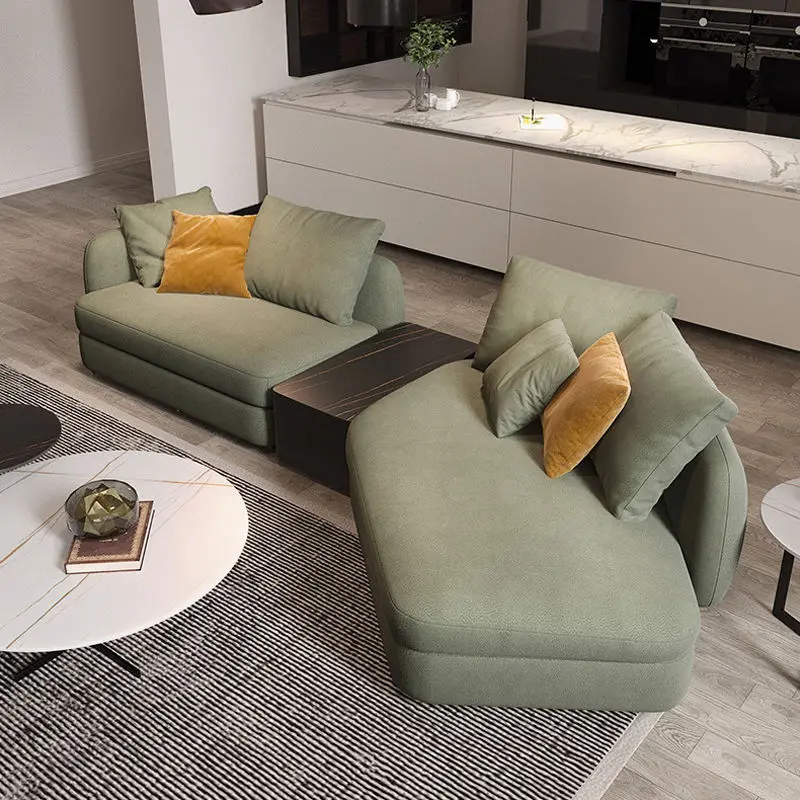 2021 Latest Design Living Room Sofas Modern Sofa Set Furniture Living Room Luxury Technology Fabric Sectional Sofa Cama — image 5