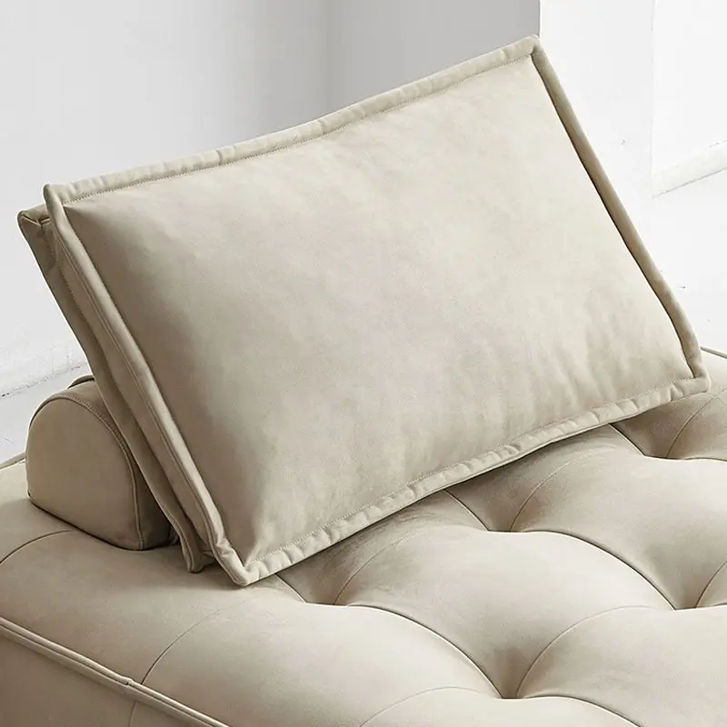 Modern Fabric Living Room Sofa Sectional Set with Solid Wood Frame Customizable Design Minimalist Square Floor Chair — image 6