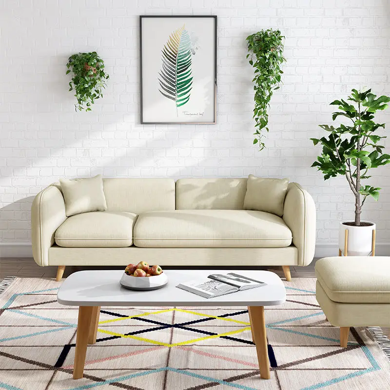 Factory Wholesale Lounges Fabric Sectional Sofa Cheap Living Room Furniture Set Sofa Cama Green Modern l Shape Sofa — image 3