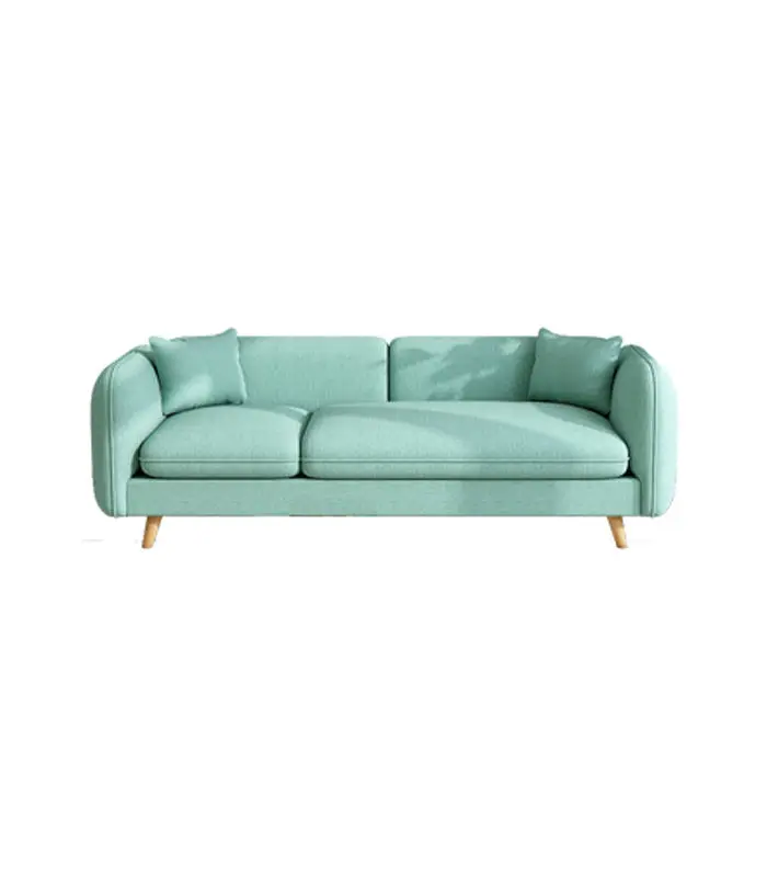 Factory Wholesale Lounges Fabric Sectional Sofa Cheap Living Room Furniture Set Sofa Cama Green Modern l Shape Sofa — image 7