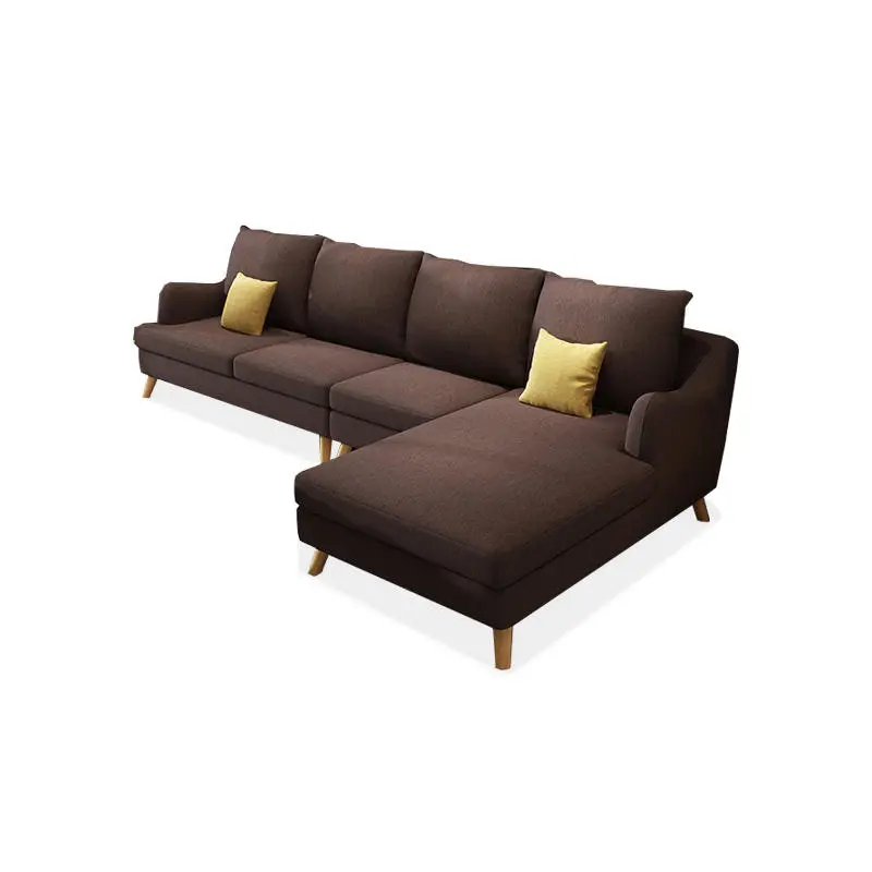 The Most Popular Luxury Modern Fabric Sofa Fabric Living Room Sets Lounge Combination Gray Blue Fabric Sofa Designs — image 6