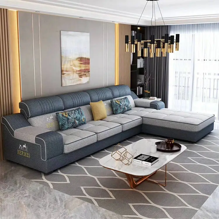 Large Stock Top Quality Customized Modern Sofa Set Furniture Living Room — view 1