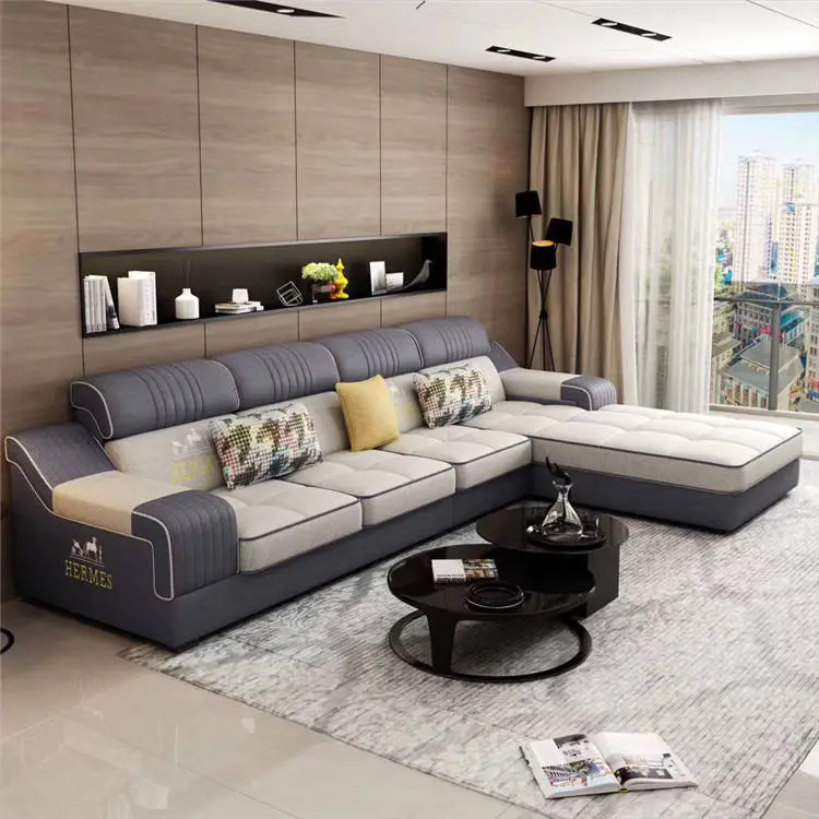 Large Stock Top Quality Customized Modern Sofa Set Furniture Living Room — image 3