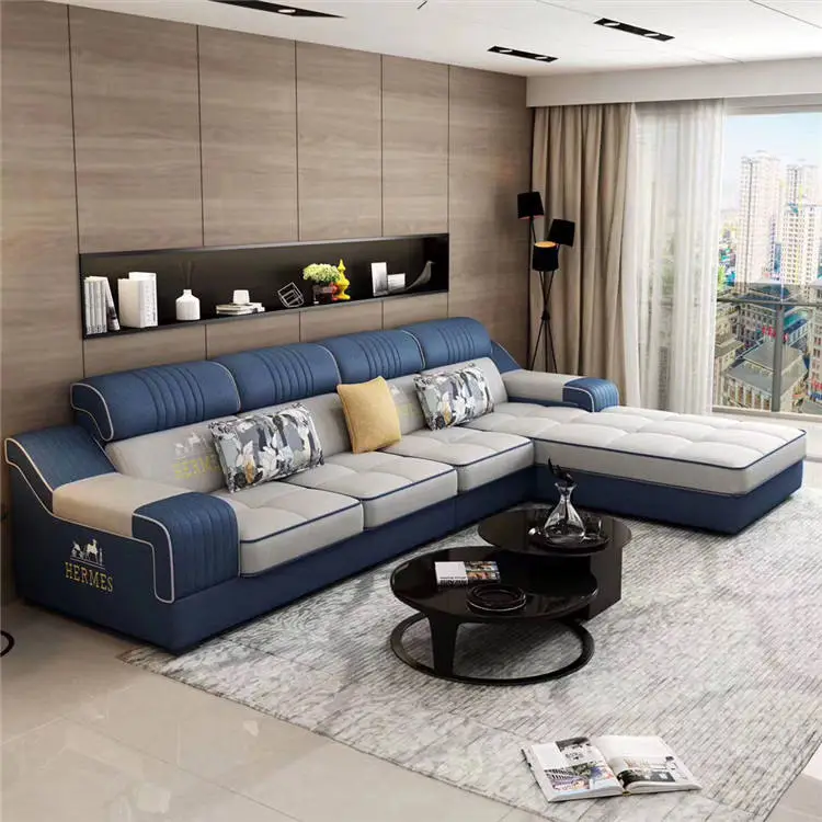 Large Stock Top Quality Customized Modern Sofa Set Furniture Living Room — image 4