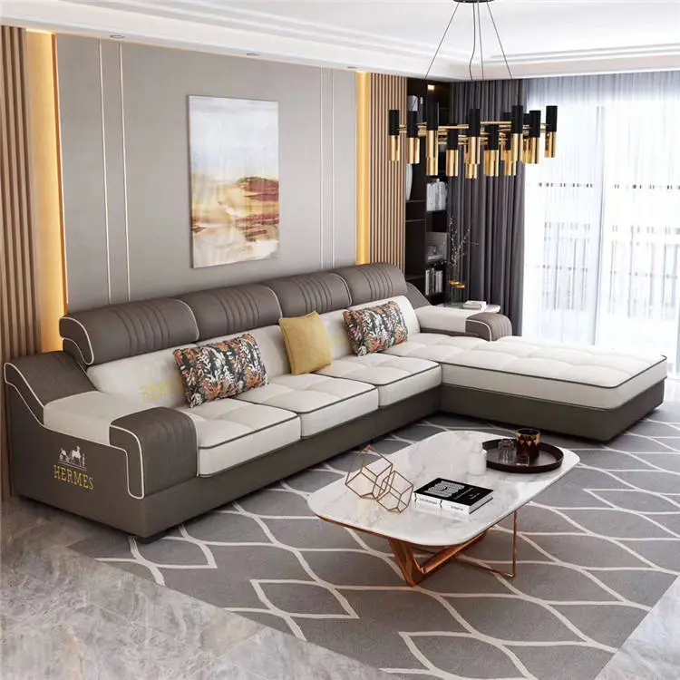 Large Stock Top Quality Customized Modern Sofa Set Furniture Living Room — image 6