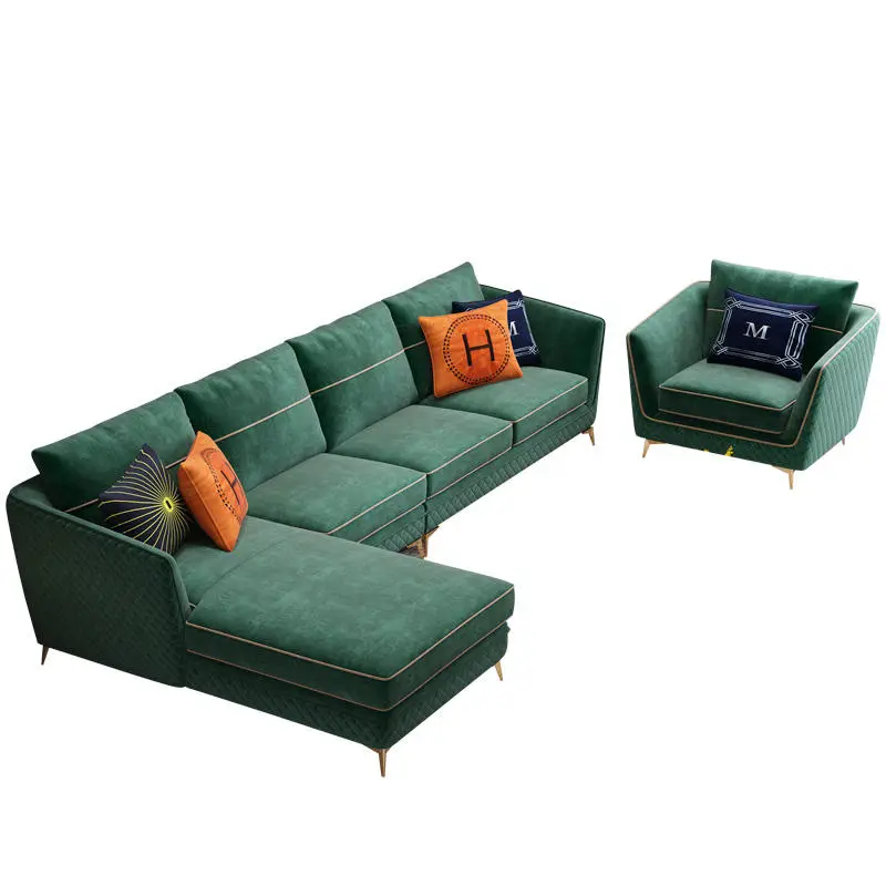 Light Luxury Minimalist Home Furniture Latest Living Room Sofa Design Sectional Set Modern Fashion Nordic Style Tv Room Sofa — image 6