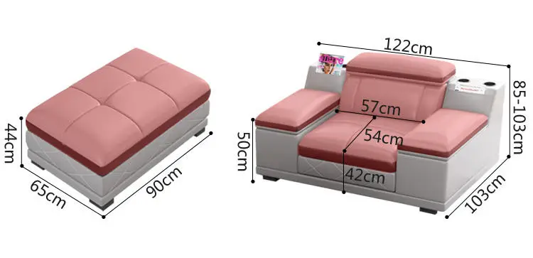 Luxury Reclining Genuine Leather Sectional Sofa Set Modern Living Room High Quality — image 7