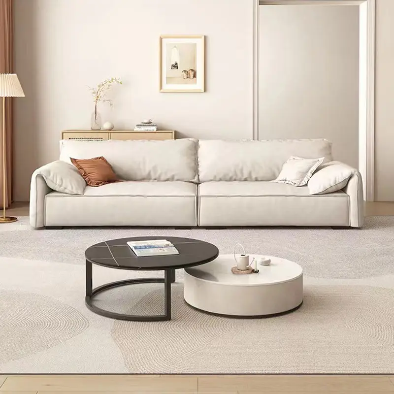 Modern Family Room Velvet Fabric Chair Sectional Chesterfield Sofa Couch Living Room Sofa Set Furniture — image 4