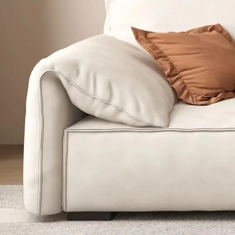 Modern Family Room Velvet Fabric Chair Sectional Chesterfield Sofa Couch Living Room Sofa Set Furniture — image 5