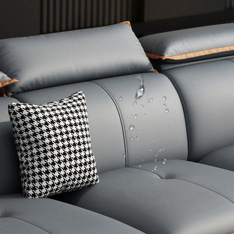 Modern Contemporary Modular Hotel Villa Living Room Fabric Sofa Set High Quality Microfiber Furniture — image 4