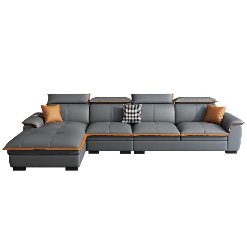 Modern Contemporary Modular Hotel Villa Living Room Fabric Sofa Set High Quality Microfiber Furniture — image 6
