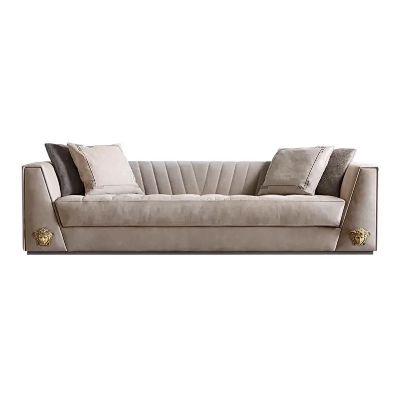 Modern Fabric Living Room Sofas Home Couch Lounge Suite Sofa Set Living Room Furniture — image 6