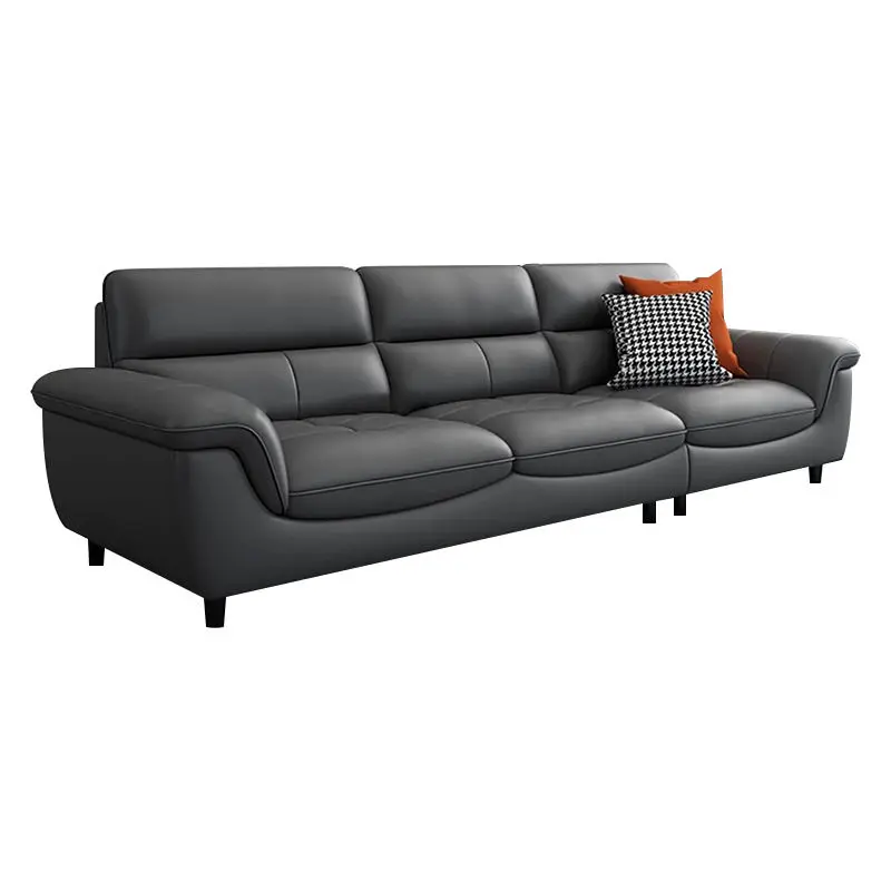 Modern Genuine Leather Sectional Sofa Set for Living Room Apartment & Hotel Use-Hot Selling Luxury Furniture — image 5