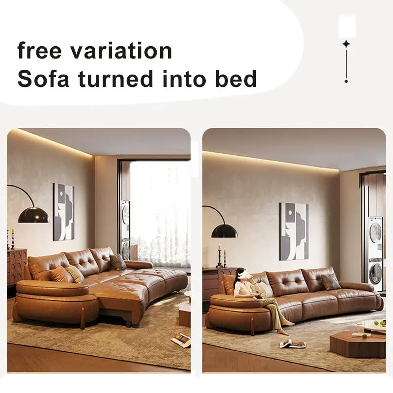 Luxury Wireless Remote Control Electric Extending Sectional Sofa Set Factory Price Custom Power Reclining Sliding Sofa Bed — image 4