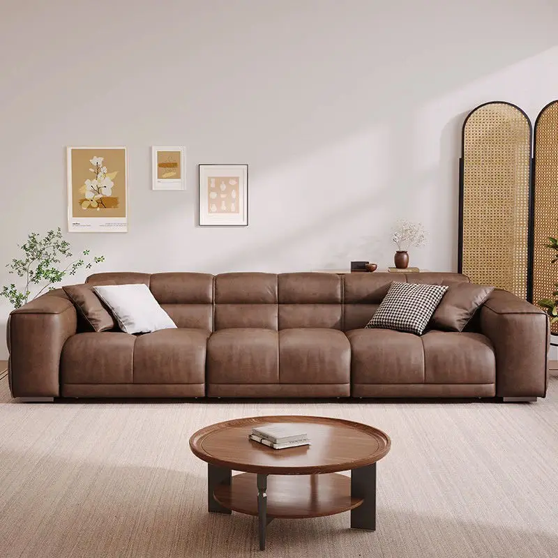 Luxury Electric Extending Sectional Leather Sofa Bed Custom Power Reclining Sliding Factory Price for Living Room — image 3