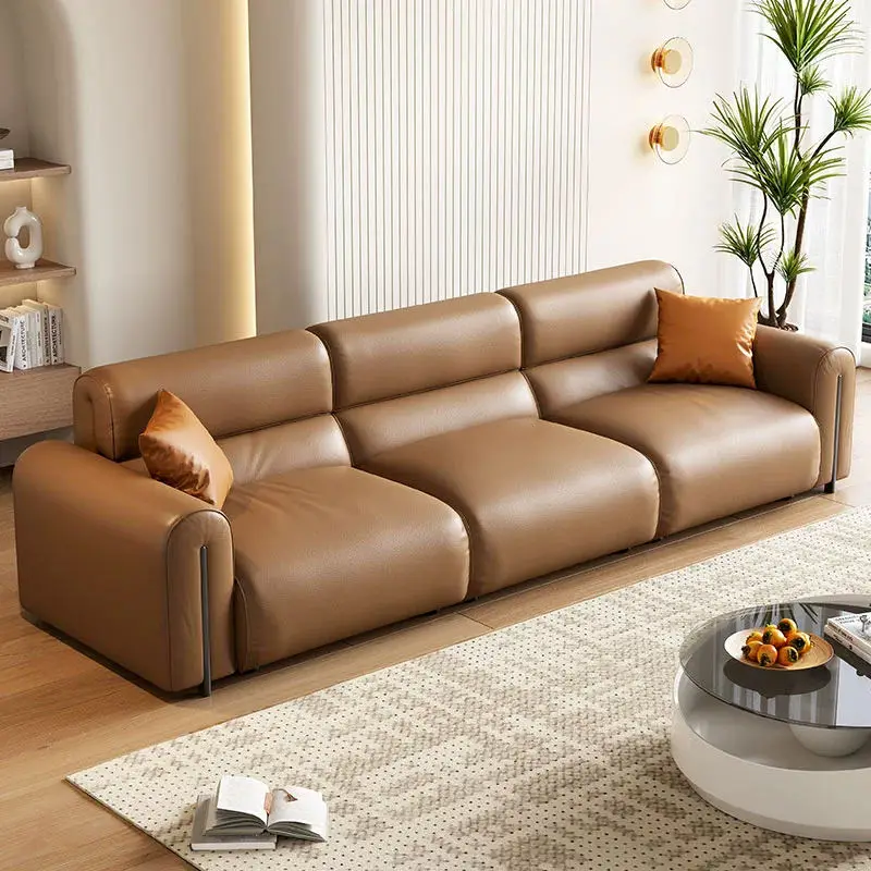 Modern Simple Electric Leather Sofa Recliner Adjustable Carbon Steel Metal Inner Frame Wireless Remote Control for Living Room — image 4