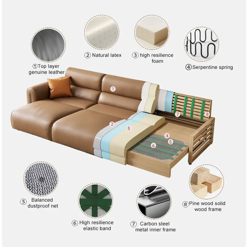 Modern Simple Electric Leather Sofa Recliner Adjustable Carbon Steel Metal Inner Frame Wireless Remote Control for Living Room — image 6
