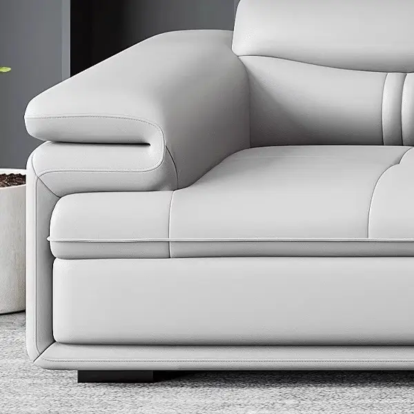 Modern L-Shaped 3-Seater Sectional Sofa Set Furniture with Reclining Function PU Leather for Living Room — image 5