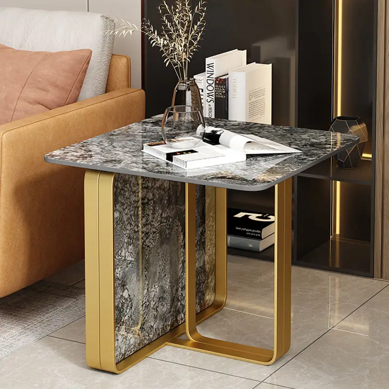 Fashion Modern Creative Luxury Stainless Steel Convertible Side Table with Customized Color for Living Room Home Furniture — image 4