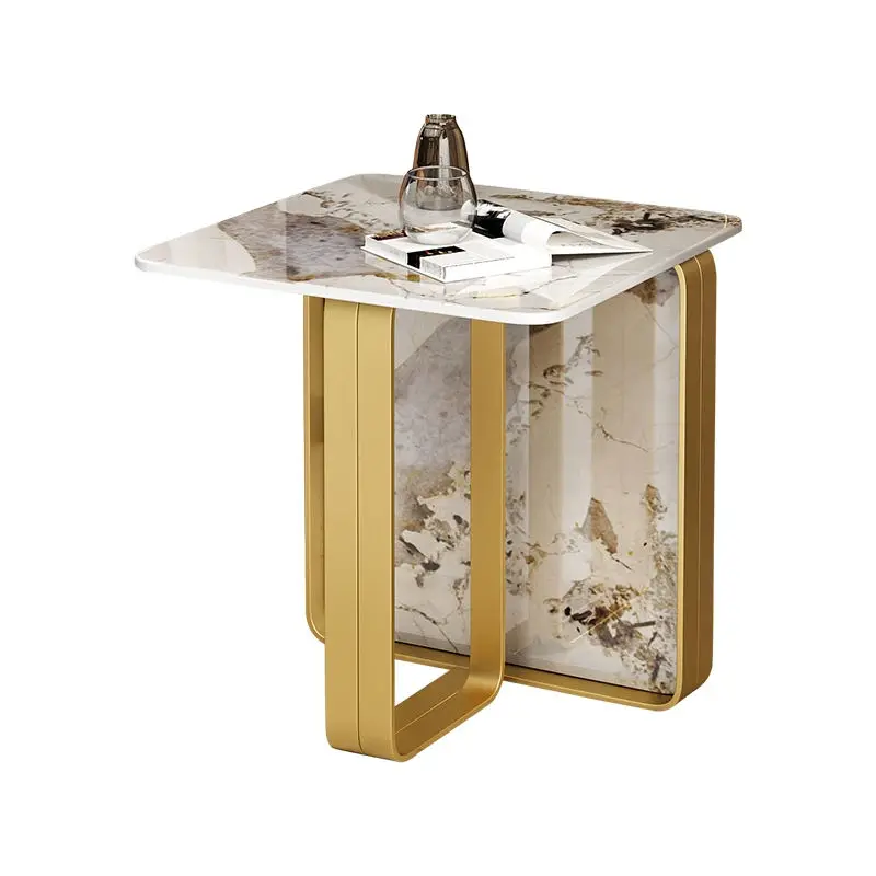 Fashion Modern Creative Luxury Stainless Steel Convertible Side Table with Customized Color for Living Room Home Furniture — image 5
