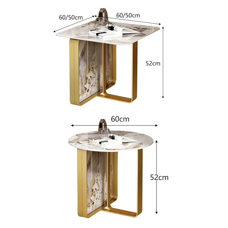 Fashion Modern Creative Luxury Stainless Steel Convertible Side Table with Customized Color for Living Room Home Furniture — image 6