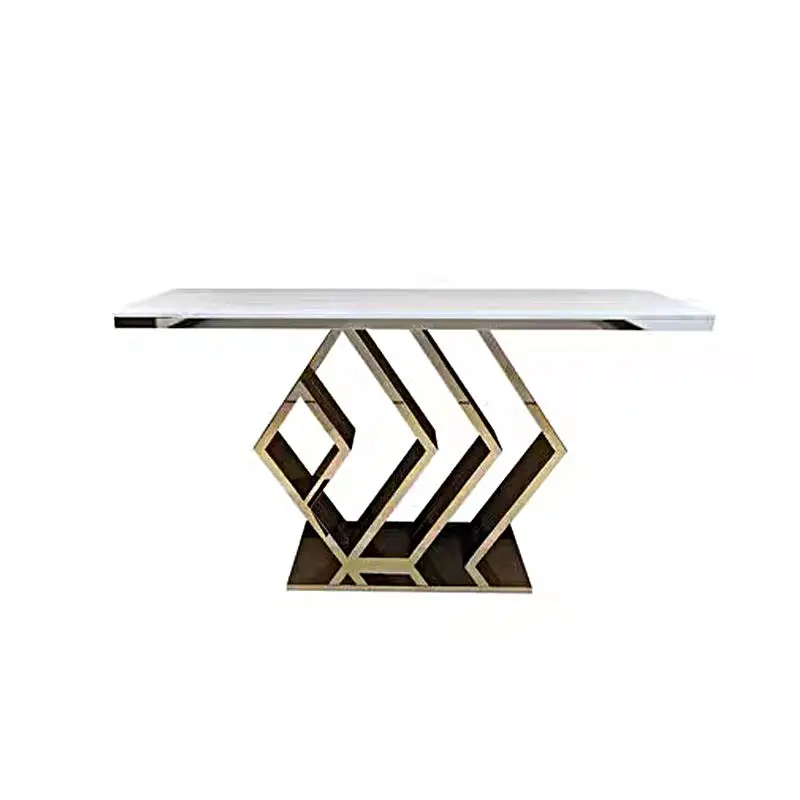 Light Luxury Modern Stainless Steel Hotel Living Room Dining Porch Entrance Hallway Table Console — image 5