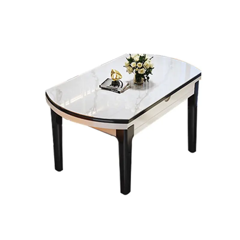 Modern Home Furniture Dinning Table Set 6 Seater Round Marble Dining Table for Restaurant — image 7