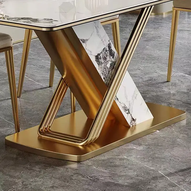Newly Designed Luxury Dining Room Furniture Dining Room Table and 6 Chairs Modern Dining Room Tables — image 5