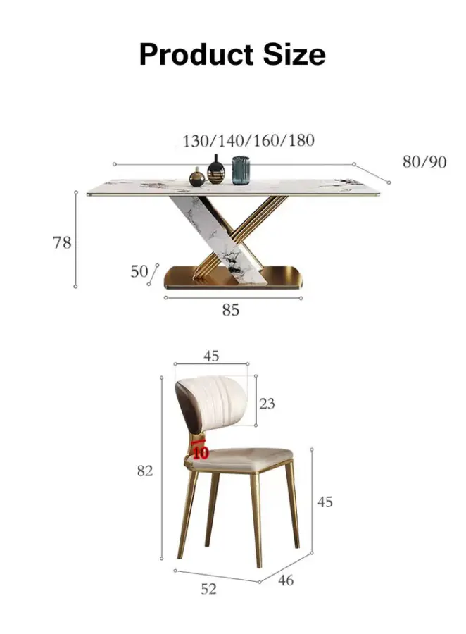 Newly Designed Luxury Dining Room Furniture Dining Room Table and 6 Chairs Modern Dining Room Tables — image 6