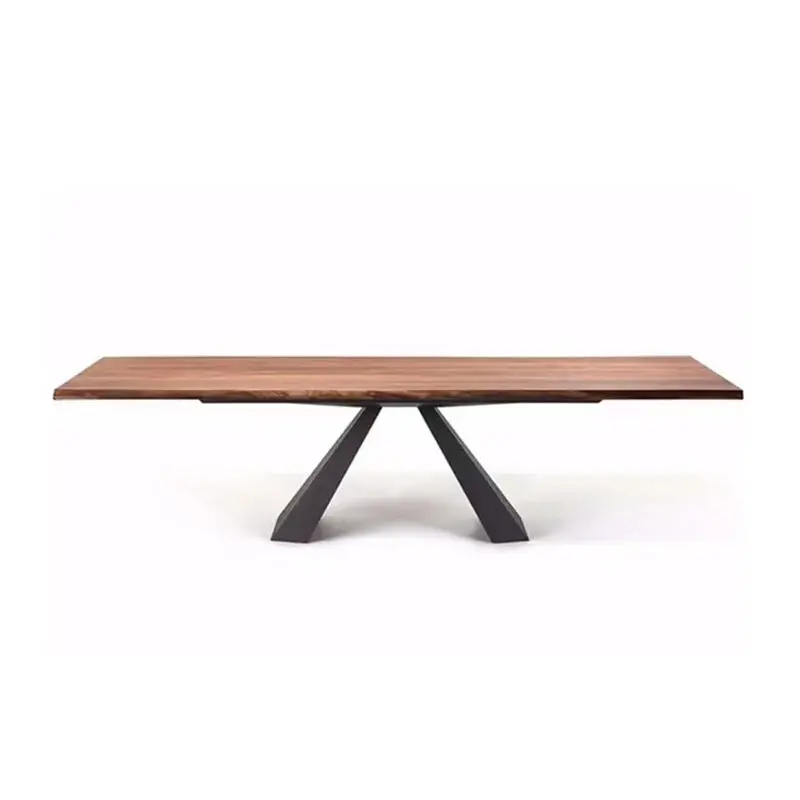 Modern Solid Wood Classical Design Dining Table 4 6 8 10 Seat Furniture Restaurant Dining Table — image 7