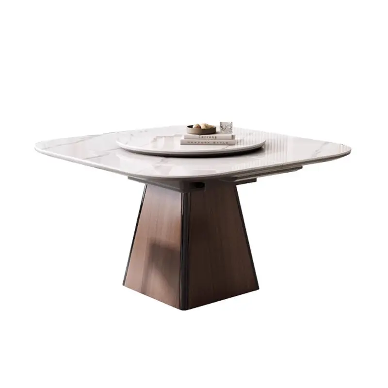 Modern Luxury Design Marble Top Dining Table 4 6 Chairs Set Dining Room Furniture Folding Table and Chairs for Dining Room — image 5