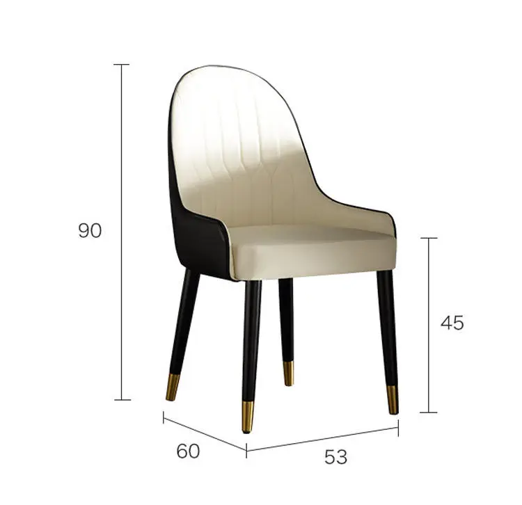 Hot Modern Marble Stainless Steel Round Dining Table 6 Chairs Dining Tables and Chairs Set — image 7