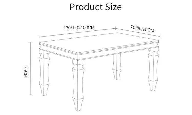 Fashion Dining Table Home Furniture with Stainless Steel Base Luxury Modern Dining Table and Chair Sets — image 5