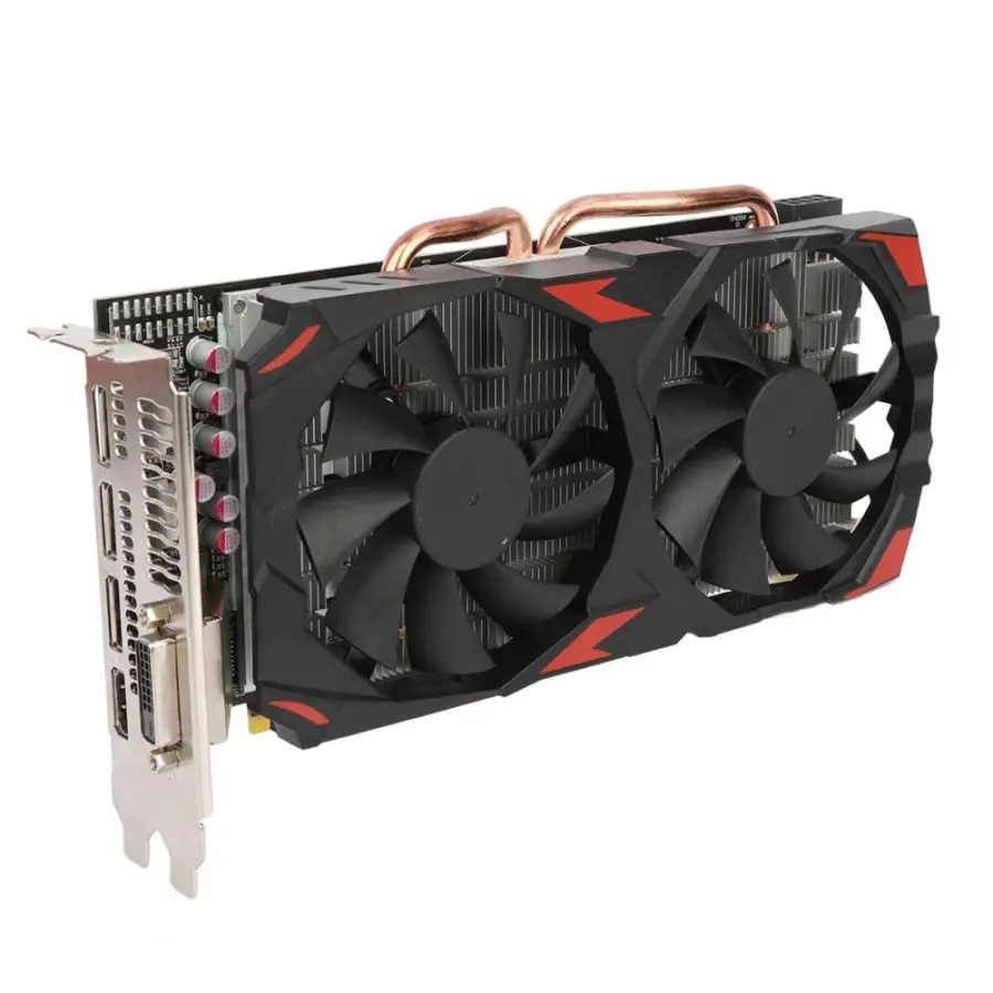 New RX580 Graphics Card Dual Cooling Fan 8GB GDDR5 256Bit Efficient Heat Dissipation Low Noise Memory Video Gaming Card — view 1
