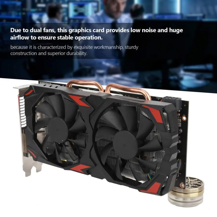 New RX580 Graphics Card Dual Cooling Fan 8GB GDDR5 256Bit Efficient Heat Dissipation Low Noise Memory Video Gaming Card — image 2