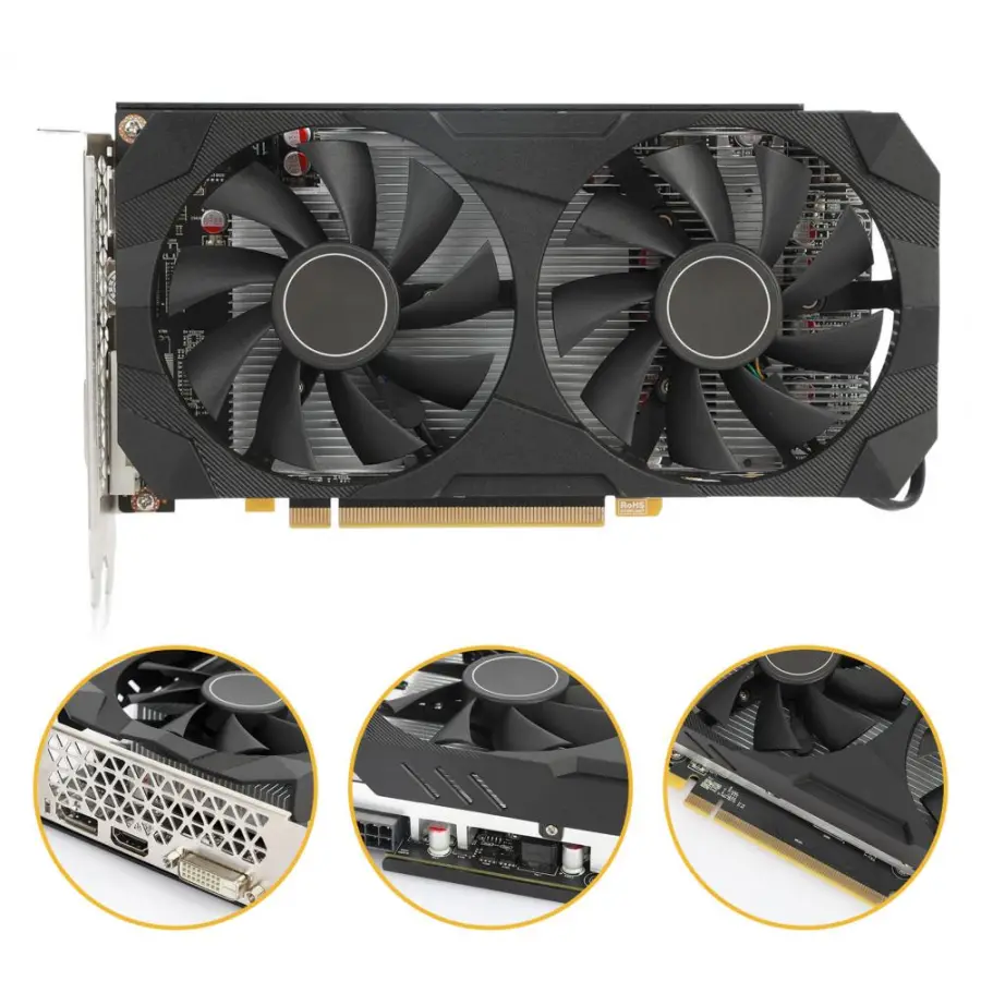 New RX580 Graphics Card Dual Cooling Fan 8GB GDDR5 256-Bit Desktop PC Mining Gaming Video Card Computer Accessories — image 4