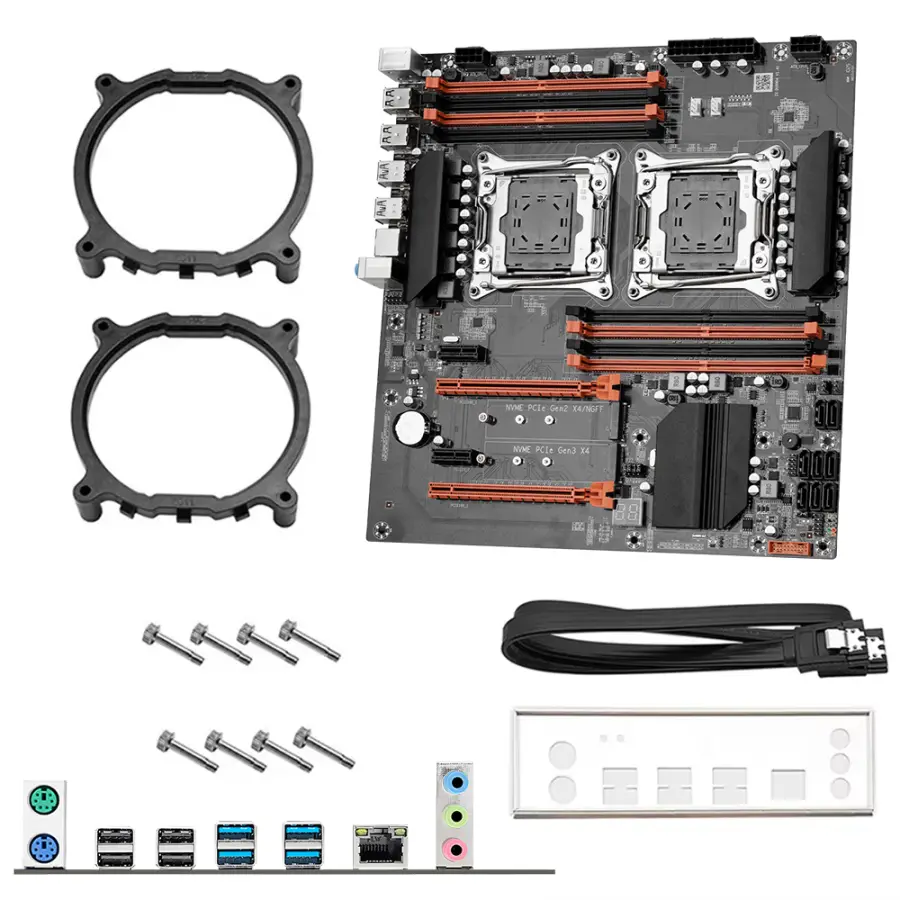 MOUGOl X99 Dual CPU Gaming Motherboard Set lntel Xeon E5 2680 V4&DDR4 32GB (2*16GB) LGA2011-3 M.2 NVME for Server Computer Host — image 6