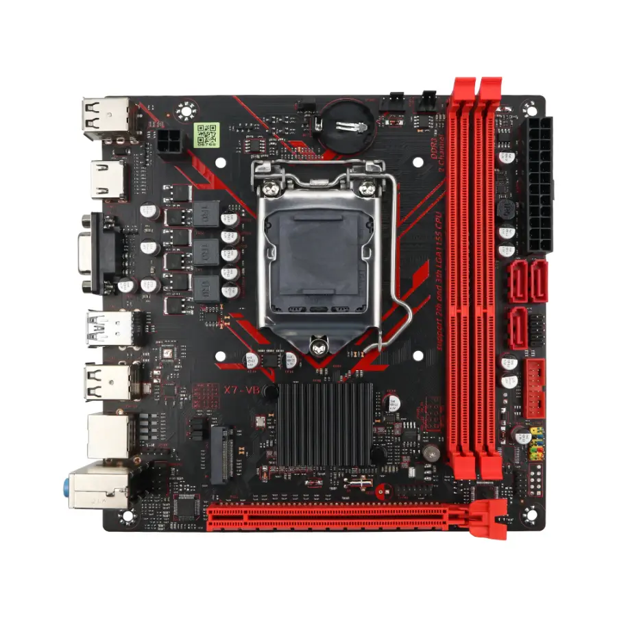 MOUGOL H61M Gaming Motherboard M.2 NVME PCIEx16 DVI Supports Dual-channel DDR3 RAM Intel Core 2/3 Gen CPU LGA1155 for Desktop PC — image 2